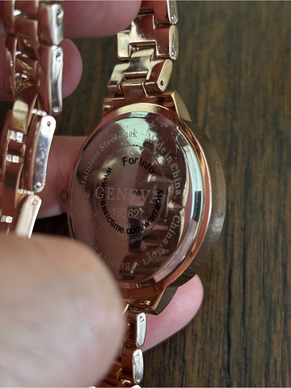 Rose Gold Leopard-Print Women's Fashion Watch brand Geneva - Picture 6 of 6